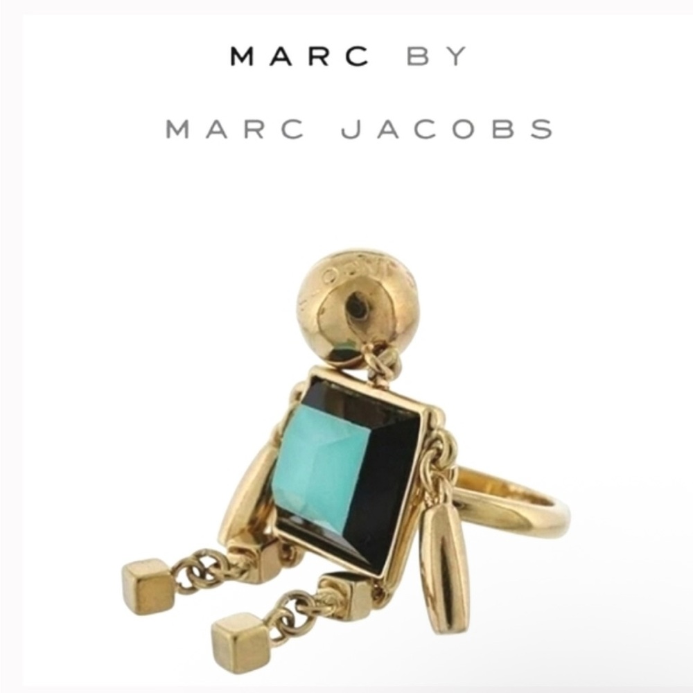 Marc by Marc Jacobs Dusty Jade Green Ring Sz 6 NWT